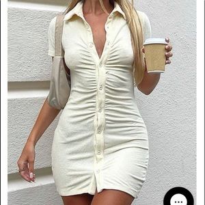 Brand new without tags. White fox dress.